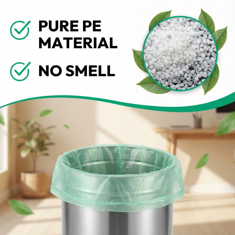 YHEEL Small Trash Bags 1.2 Gallon: YHEEL Bathroom Trash Bags Unscented Small Garbage Bags Strong Leak-Proof Trash Liners for Office Bedroom - 150 Counts - Image 4